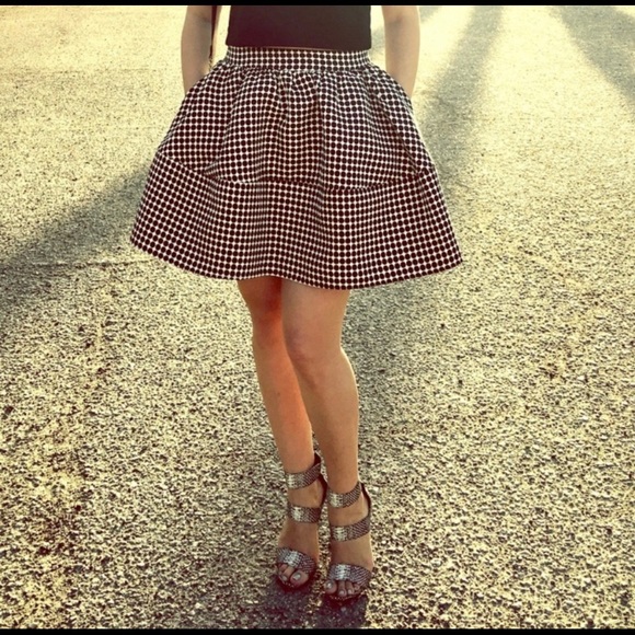 Express black and white polka dot skirt - Picture 5 of 6